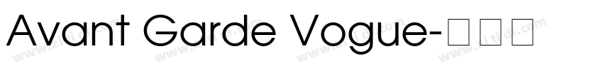 Avant Garde Vogue字体转换